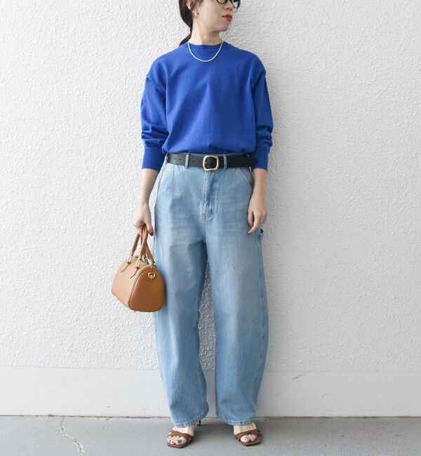 SHIPS any「SHIPS any:〈手洗い可能〉スウェットライク ニット プルオーバー」|ニット・セーター|