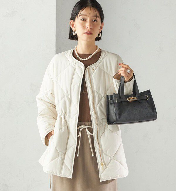 SHIPS for women「〈手洗い可能〉キルティング サイドジップ ブルゾン」|ブルゾン・スタジャン|