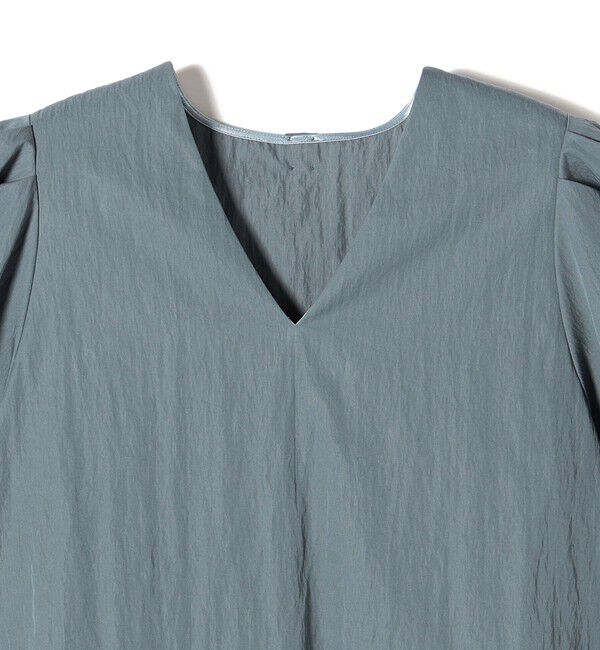 SHIPS for women「〈手洗い可能〉綿 ナイロン バック リボン ブラウス」|シャツ・ブラウス|