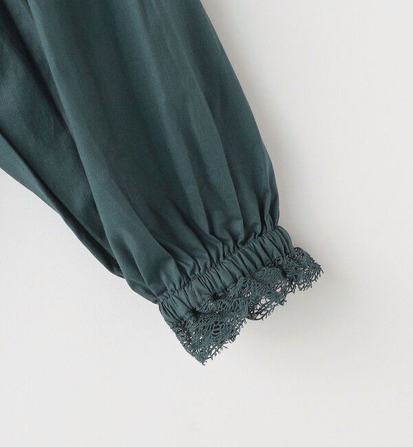 SHIPS KIDS「SHIPS KIDS:80～90cm / レース ピンタック 長袖 ブラウス」|シャツ・ブラウス|