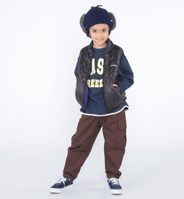 SHIPS KIDS「【SHIPS KIDS別注】WILD THINGS:100～125cm / リバーシブル ベスト」|ダウンベスト・ベスト|