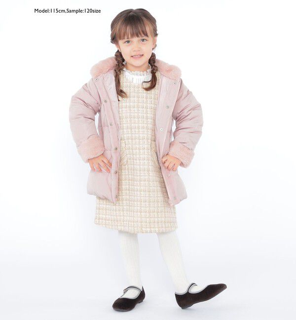 SHIPS KIDS「SHIPS KIDS:100～130cm / レース ピンタック 長袖 ブラウス」|シャツ・ブラウス|