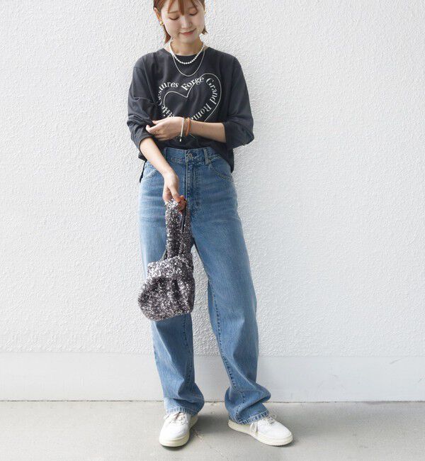 SHIPS for women「【WEB限定】バリエーション ロゴ プリント ロングスリーブ TEE」|Tシャツ・カットソー|