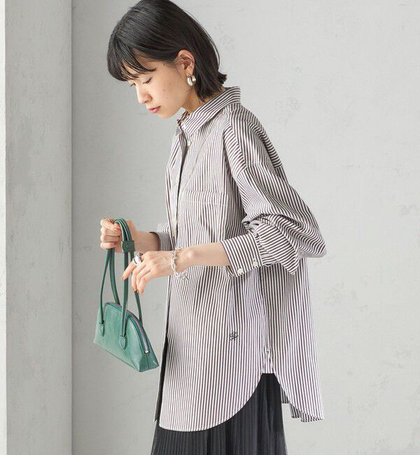 SHIPS for women「〈洗濯機可能〉ピン オックス 刺繍 シャツ」|シャツ・ブラウス|