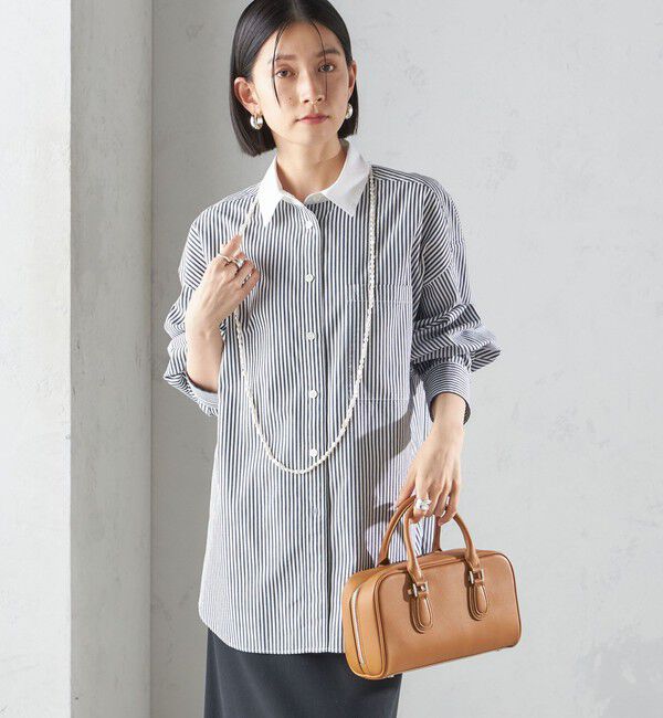 SHIPS for women「〈洗濯機可能〉ピン オックス 刺繍 シャツ」|シャツ・ブラウス|