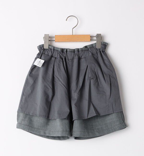 SHIPS KIDS「SHIPS KIDS:140～150cm / ツイード タック キュロット」|キュロット|