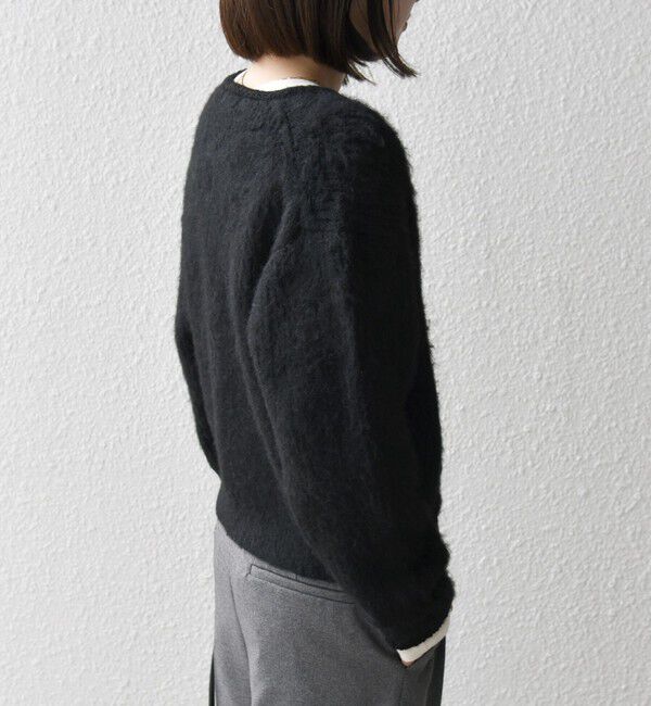 SHIPS any「SHIPS any:〈手洗い可能〉シャギー クルーネック ニット カーディガン」|カーディガン|