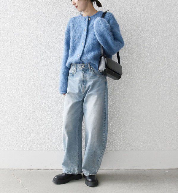 SHIPS any「SHIPS any:〈手洗い可能〉シャギー クルーネック ニット カーディガン」|カーディガン|