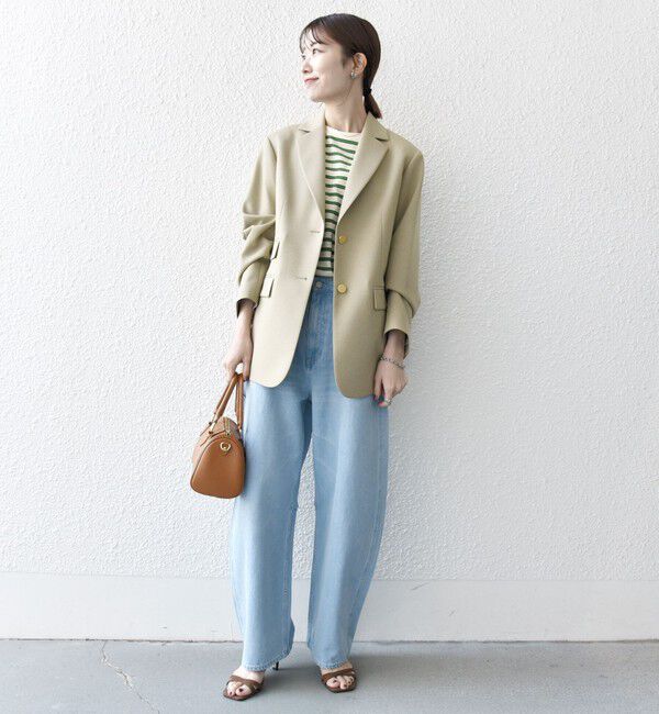 SHIPS any「SHIPS any: オックス シングル テーラード ブレザー ジャケット［NAVY BLUE］」|テーラードジャケット|