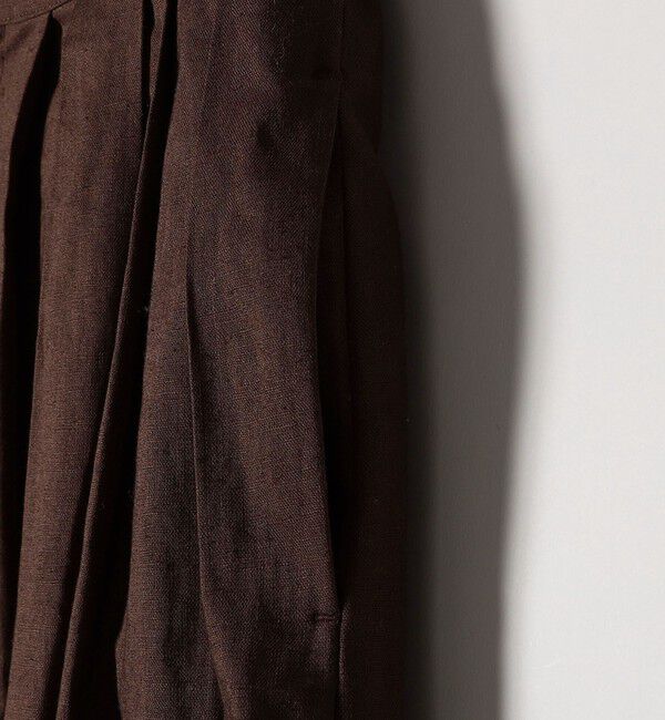 SHIPS any「SHIPS any:〈洗濯機可能〉リネン ミックス タック フレア ワイド パンツ」|その他|