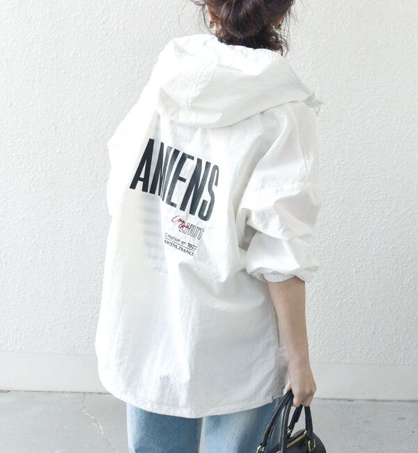 SHIPS any「【SHIPS any別注】La Hutte:〈洗濯機可能〉ロゴ アノラック パーカー」|パーカー|