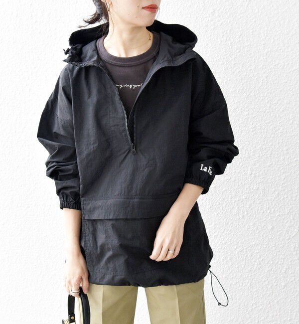 SHIPS any「【SHIPS any別注】La Hutte:〈洗濯機可能〉ロゴ アノラック パーカー」|パーカー|