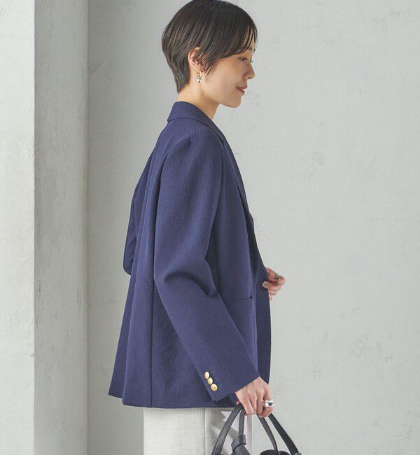 SHIPS for women「〈手洗い可能〉ストレッチ混 シングル 1ボタン テーラード ジャケット」|テーラードジャケット|