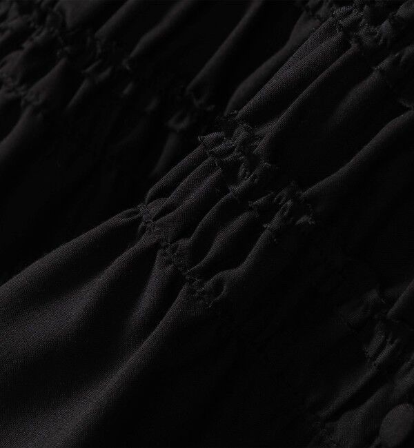 SHIPS any「【WEB限定】SHIPS any:〈洗濯機可能〉シアー シャーリング プチフリル ペプラム ブラウス」|シャツ・ブラウス|