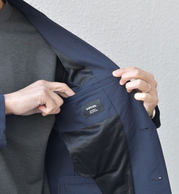 SHIPS any「SHIPS any:〈撥水/軽量/ストレッチ〉SOLOTEX(R) シアサッカー セットアップ スーツ 25SS◇」|スーツ|