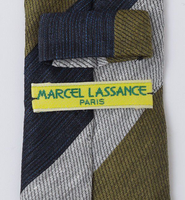 SHIPS「MARCEL LASSANCE: リネン シルク ストライプ タイ」|ネクタイ・蝶ネクタイ|