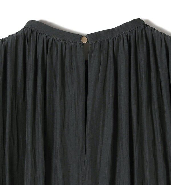 SHIPS for women「〈手洗い可能〉割繊 無地 ノースリーブ ワンピース」|ワンピース|