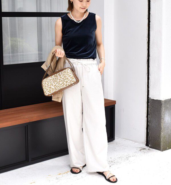 SHIPS for women「〈手洗い可能〉ポリエステル スノー ベロア 前後 2WAY タンクトップ」|タンクトップ|