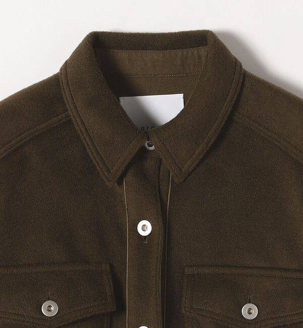 quaranciel「quaranciel: ジャージー メルトン パイピング CPO ビッグ シャツ ジャケット」|その他|