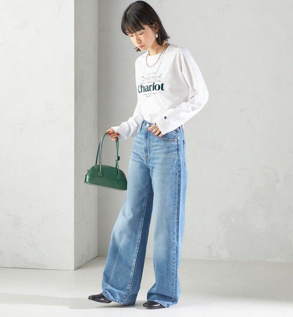 SHIPS for women「【SHIPS別注】Champion: プリント ロングスリーブ TEE」|Tシャツ・カットソー|