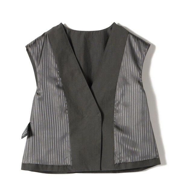 SHIPS for women「SHIPS Primary Navy Label:〈手洗い可能〉MANTECO ジレ」|ベスト・ジレ|