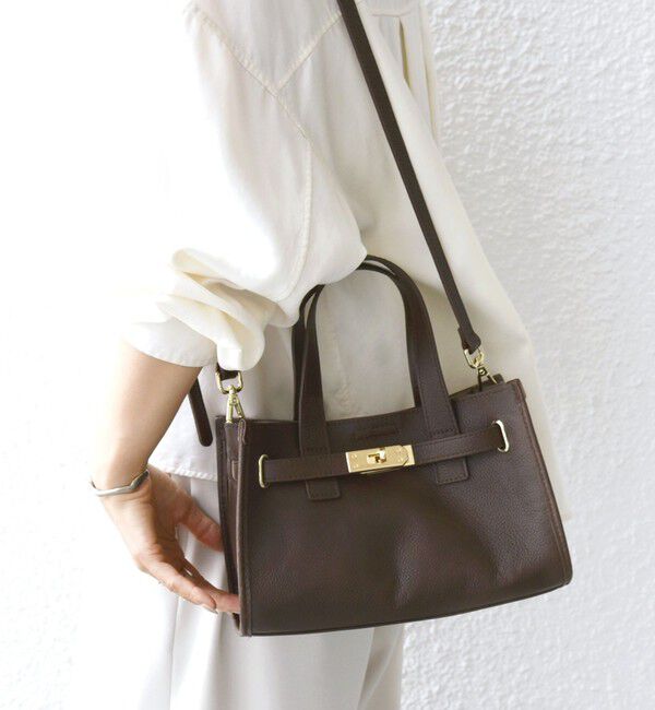 SHIPS for women「ベルト デザイン レザー バッグ」|ショルダー・メッセンジャー|