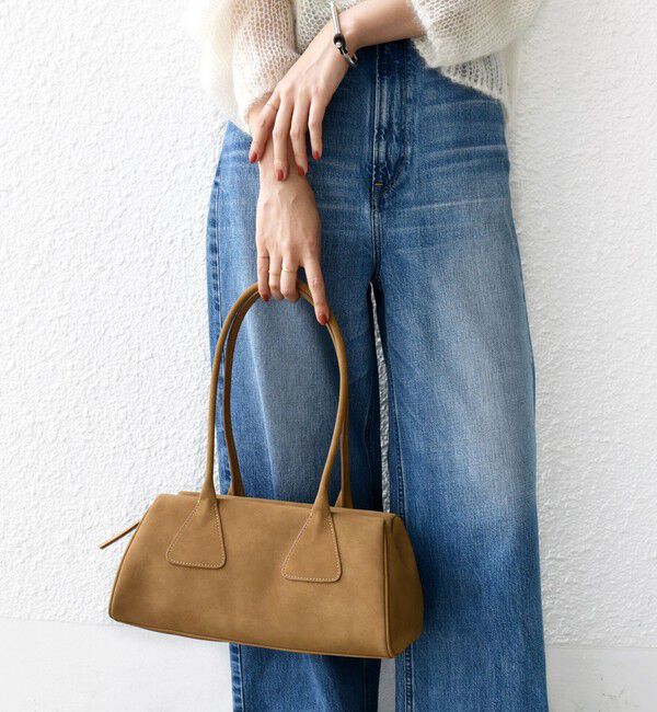 SHIPS for women「【WEB限定】ポリエステル スエード 横長 ボストン バッグ」|ボストンバッグ|