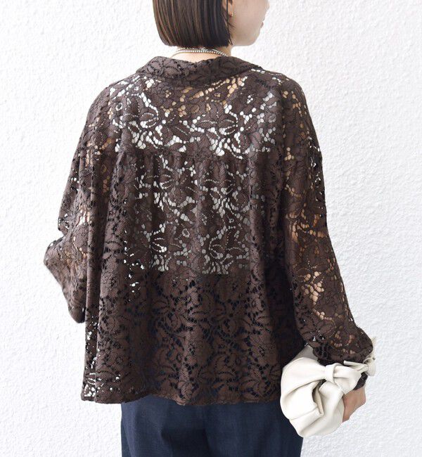 SHIPS for women「〈手洗い可能〉レース シャツ 羽織」|シャツ・ブラウス|