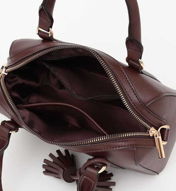 quaranciel「quaranciel: 2way タッセル チャーム ミニ ボストン バッグ」|ショルダー・メッセンジャー|