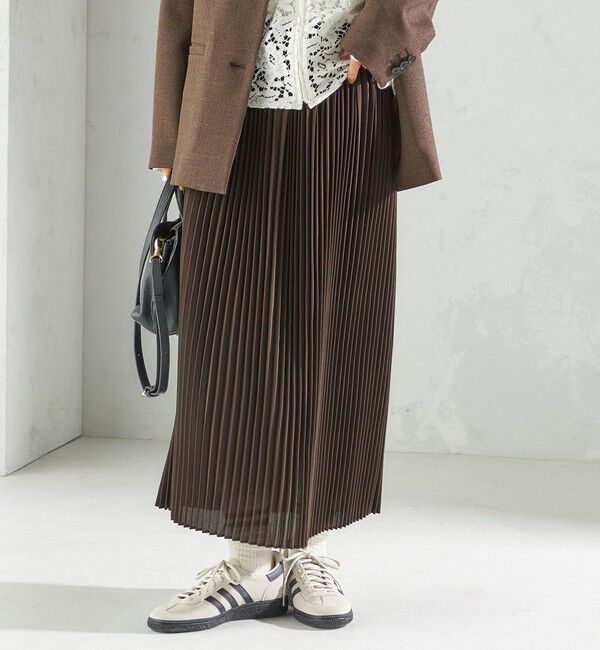 SHIPS for women「プリーツ ミディ ウエスト ゴム スカート」|スカート|
