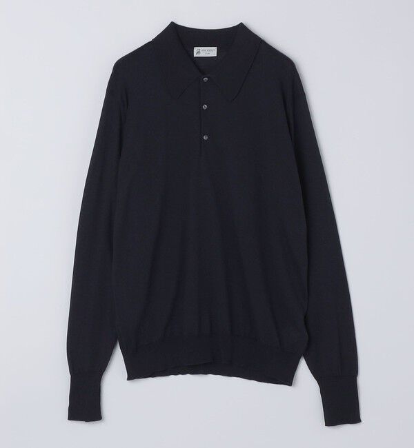 SHIPS「【SHIPS別注】JOHNSMEDLEY: ISIS ロングスリーブ ニット ポロシャツ」|ニット・セーター|