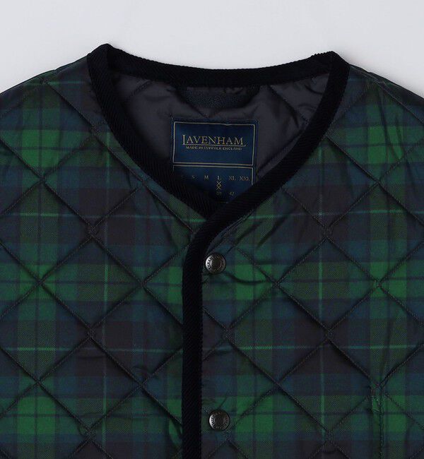 SHIPS「【SHIPS別注】LAVENHAM: SHIPS タータン THORNHAM」|ダウンベスト・ベスト|