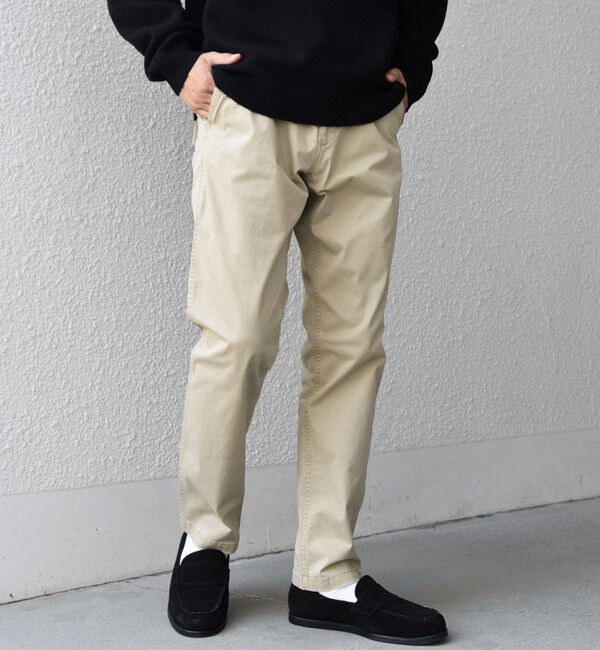 SHIPS any「SHIPS any:〈洗濯機可能〉フェードカラー ストレッチ スリム テーパード チノ パンツ◇」|チノ|