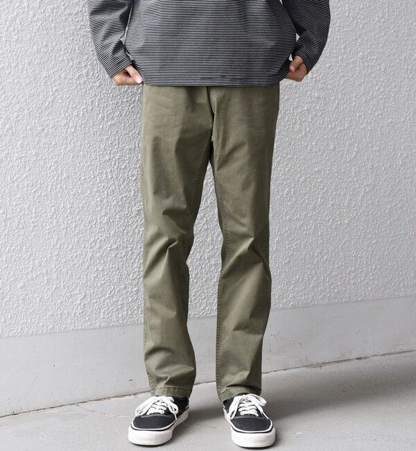 SHIPS any「SHIPS any:〈洗濯機可能〉フェードカラー ストレッチ スリム テーパード チノ パンツ◇」|チノ|