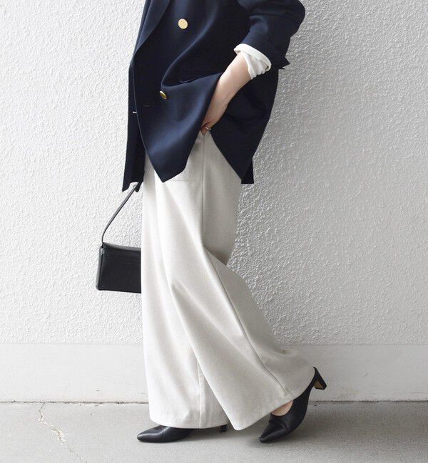 SHIPS any「SHIPS any:〈手洗い可能〉ウォーム イージー ワイド ストレート パンツ」|その他|