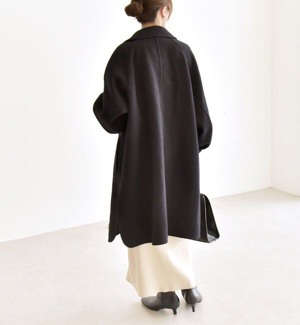 quaranciel「quaranciel: リバー スタンド & テーラード ダブルブレスト Aライン コート」|その他|