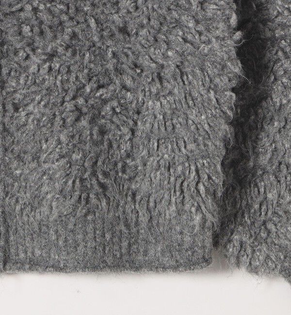 SHIPS any「SHIPS any: ループ ニット Vネック ショート カーディガン」|カーディガン|