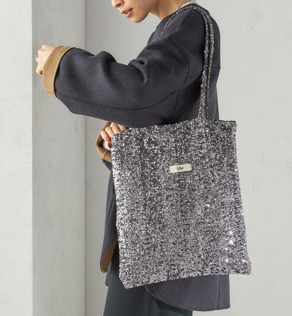 SHIPS for women「《一部追加予約》【一部SHIPS別注】Uhr: スパンコール トート バッグ」|トートバッグ|