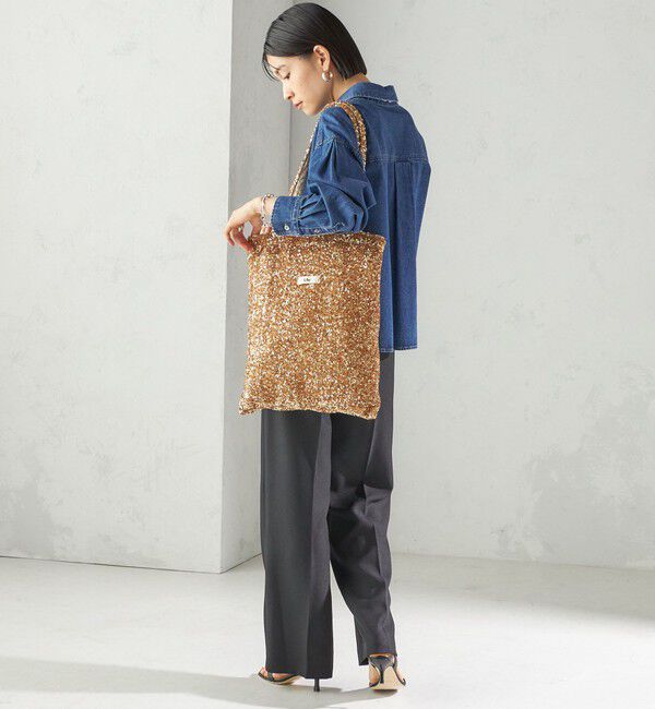 SHIPS for women「《一部追加予約》【一部SHIPS別注】Uhr: スパンコール トート バッグ」|トートバッグ|