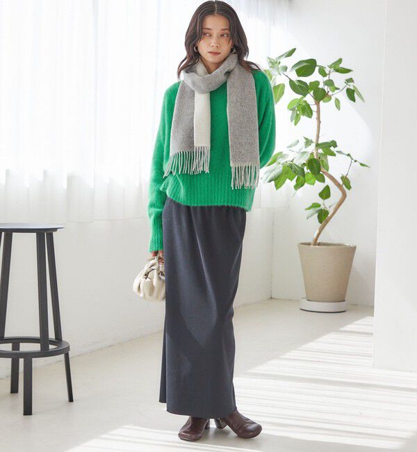 SHIPS for women「〈手洗い可能〉フォックス クルーネック ニット プルオーバー」|ニット・セーター|