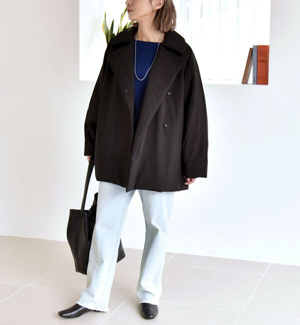 quaranciel「quaranciel:〈撥水加工〉中綿 テーラード ミドル Wボタン ジャケット コート」|その他|
