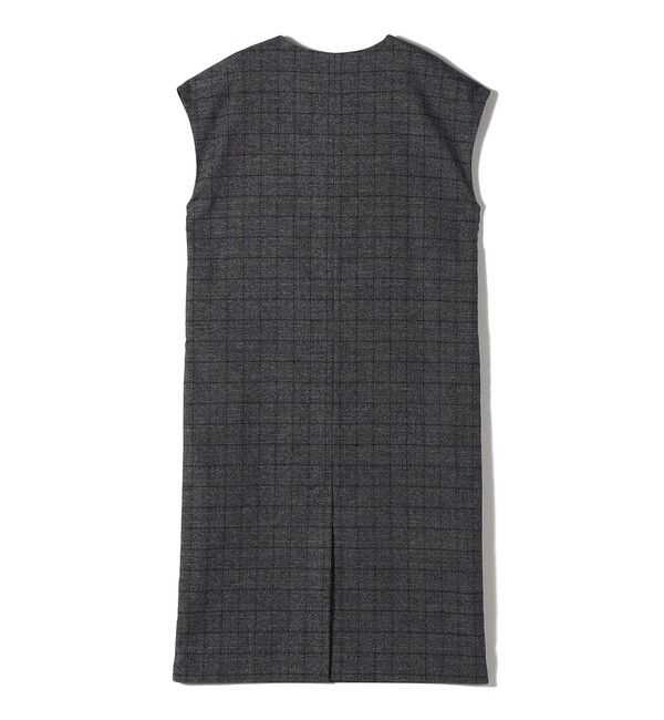 SHIPS for women「SHIPS Primary Navy Label:〈手洗い可能〉チェック / 無地 スキッパー ワンピース」|ワンピース|