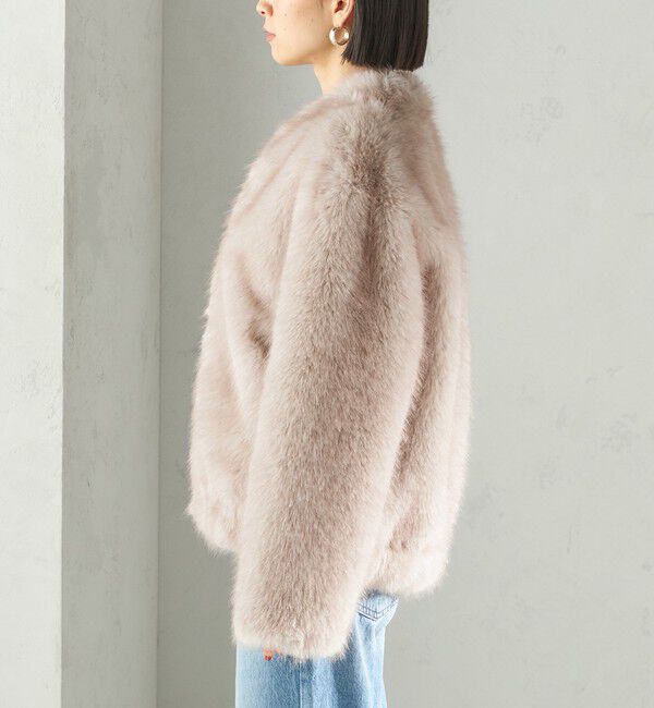 SHIPS for women「フェイク ファー コクーン ブルゾン」|その他|