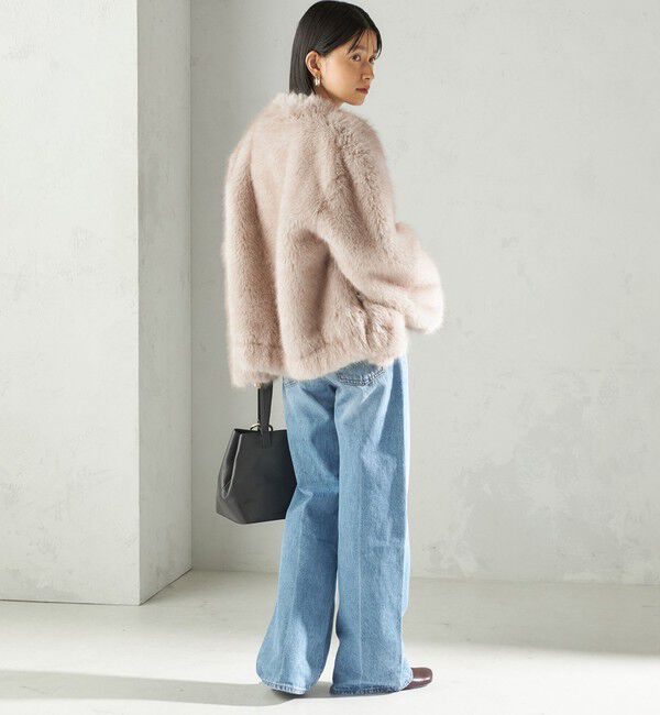 SHIPS for women「フェイク ファー コクーン ブルゾン」|その他|