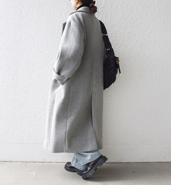 SHIPS any「【WEB限定】SHIPS any: PURE WOOL ロング テーラード コート」|チェスターコート|