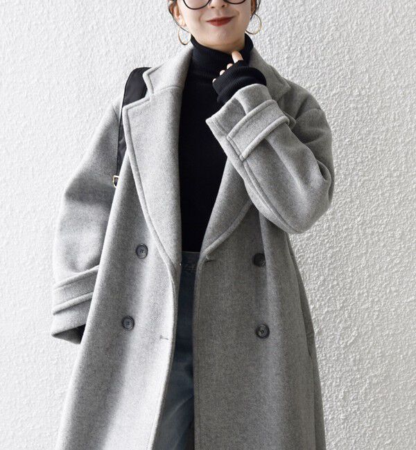 SHIPS any「【WEB限定】SHIPS any: PURE WOOL ロング テーラード コート」|チェスターコート|