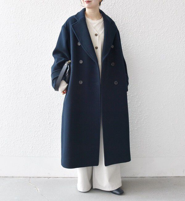 SHIPS any「【WEB限定】SHIPS any: PURE WOOL ロング テーラード コート」|チェスターコート|
