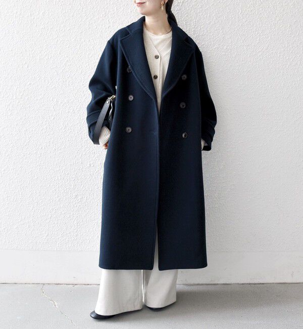 SHIPS any「【WEB限定】SHIPS any: PURE WOOL ロング テーラード コート」|チェスターコート|