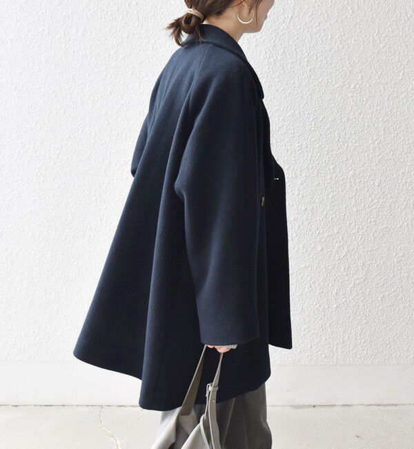 SHIPS any「【WEB限定】SHIPS any: PURE WOOL スタンド & テーラード ハーフ コート」|その他|