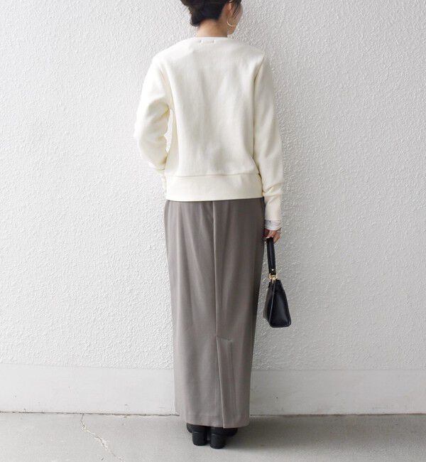 SHIPS any「SHIPS any:〈洗濯機可能〉裏起毛 ビジュー コンパクト スナップ カーディガン」|カーディガン|